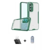 MARSİLYAN™- Galaxy A14 4G Kılıf Atlas Asil Serisi - Siyah Joko Magic 5D Cam + Kamera Lens Koruma Cam - SF