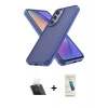 MARSİLYAN™- Galaxy A14 4G Kılıf Atlas Form - Şeffaf Pasifik Cam Ekran Koruyucu + Kamera Lens Koruma Cam - SF