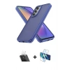 MARSİLYAN™- Galaxy A14 4G Kılıf Atlas Form - Siyah 3D Antistatik Seramik Nano Ekran Koruyucu + Kamera Lens Koruma Cam - SF