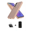MARSİLYAN™- Galaxy A14 4G Kılıf Atlas Form - Siyah 6D Antistatik Mat Seramik Hayalet Nano Ekran Koruyucu + Kamera Lens Koruma Cam - SF