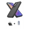 MARSİLYAN™- Galaxy A14 4G Kılıf Atlas Form - Siyah Joko Magic 5D Cam + Kamera Lens Koruma Cam - SF