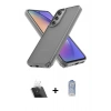 MARSİLYAN™- Galaxy A14 4G Kılıf Atlas Form - Siyah Joko Magic 5D Cam + Kamera Lens Koruma Cam - SF