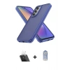 MARSİLYAN™- Galaxy A14 4G Kılıf Atlas Form - Siyah Joko Magic 5D Cam + Şeffaf Kamera Lens Koruma Cam