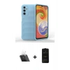 MARSİLYAN™- Galaxy A14 4G Kılıf Atlas Koleksiyonu - Siyah 6D Antistatik Mat Seramik Hayalet Nano Ekran Koruyucu + Kamera Lens Koruma Cam - SF