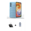 MARSİLYAN™- Galaxy A14 4G Kılıf Atlas Koleksiyonu - Siyah Joko Magic 5D Cam + Kamera Lens Koruma Cam - SF