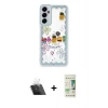MARSİLYAN™- Galaxy A14 4G Kılıf Çekirdek Asil - Siyah 20D Premium Cam Ekran Koruyucu + Kamera Lens Koruma Cam - SF