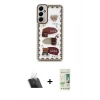 MARSİLYAN™- Galaxy A14 4G Kılıf Çekirdek Asil - Siyah 20D Premium Cam Ekran Koruyucu + Kamera Lens Koruma Cam - SF