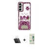 MARSİLYAN™- Galaxy A14 4G Kılıf Çekirdek Asil - Siyah 20D Premium Cam Ekran Koruyucu + Kamera Lens Koruma Cam - SF