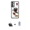 MARSİLYAN™- Galaxy A14 4G Kılıf Çekirdek Asil - Siyah Joko Magic 5D Cam + Kamera Lens Koruma Cam - SF