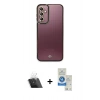 MARSİLYAN™- Galaxy A14 4G Kılıf Çekirdek Klasik Serisi - Şeffaf Royal Nano Ekran Koruyucu + Kamera Lens Koruma Cam - SF