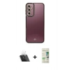 MARSİLYAN™- Galaxy A14 4G Kılıf Çekirdek Klasik Serisi - Siyah 20D Premium Cam Ekran Koruyucu + Kamera Lens Koruma Cam - SF