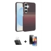 MARSİLYAN™- Galaxy A14 4G Kılıf Doruk Serisi - Siyah 3D Antistatik Mat Seramik Nano Ekran Koruyucu + Kamera Lens Koruma Cam - SF