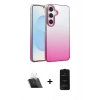 MARSİLYAN™- Galaxy A14 4G Kılıf Kıvılcım Minimal Özel Seri - Siyah 6D Antistatik Mat Seramik Hayalet Nano Ekran Koruyucu + Kamera Lens Koruma Cam - SF