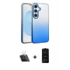MARSİLYAN™- Galaxy A14 4G Kılıf Kıvılcım Minimal Özel Seri - Siyah 6D Antistatik Mat Seramik Hayalet Nano Ekran Koruyucu + Kamera Lens Koruma Cam - SF