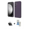 MARSİLYAN™- Galaxy A14 4G Kılıf Kozmos Yansıma Özel Seri - Şeffaf Royal Nano Ekran Koruyucu + Kamera Lens Koruma Cam - SF