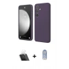 MARSİLYAN™- Galaxy A14 4G Kılıf Kozmos Yansıma Özel Seri - Siyah Joko Magic 5D Cam + Şeffaf Kamera Lens Koruma Cam