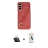 MARSİLYAN™- Galaxy A14 4G Kılıf Nova Işık Prime - Şeffaf Pasifik Cam Ekran Koruyucu + Şeffaf Kamera Lens Koruma Cam