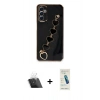 MARSİLYAN™- Galaxy A14 4G Kılıf Nova Işık Prime - Şeffaf Pasifik Cam Ekran Koruyucu + Şeffaf Kamera Lens Koruma Cam