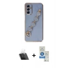 MARSİLYAN™- Galaxy A14 4G Kılıf Nova Işık Prime - Şeffaf Royal Nano Ekran Koruyucu + Kamera Lens Koruma Cam - SF