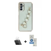 MARSİLYAN™- Galaxy A14 4G Kılıf Nova Işık Prime - Şeffaf Royal Nano Ekran Koruyucu + Kamera Lens Koruma Cam - SF