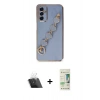 MARSİLYAN™- Galaxy A14 4G Kılıf Nova Işık Prime - Siyah 20D Premium Cam Ekran Koruyucu + Kamera Lens Koruma Cam - SF