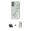 MARSİLYAN™- Galaxy A14 4G Kılıf Nova Işık Prime - Siyah 20D Premium Cam Ekran Koruyucu + Kamera Lens Koruma Cam - SF