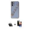 MARSİLYAN™- Galaxy A14 4G Kılıf Nova Işık Prime - Siyah 3D Antistatik Mat Seramik Nano Ekran Koruyucu + Kamera Lens Koruma Cam - SF