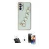 MARSİLYAN™- Galaxy A14 4G Kılıf Nova Işık Prime - Siyah 3D Antistatik Mat Seramik Nano Ekran Koruyucu + Kamera Lens Koruma Cam - SF