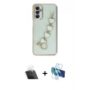 MARSİLYAN™- Galaxy A14 4G Kılıf Nova Işık Prime - Siyah 3D Antistatik Seramik Nano Ekran Koruyucu + Kamera Lens Koruma Cam - SF