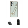 MARSİLYAN™- Galaxy A14 4G Kılıf Nova Işık Prime - Siyah 6D Antistatik Mat Seramik Hayalet Nano Ekran Koruyucu + Kamera Lens Koruma Cam - SF