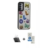 MARSİLYAN™- Galaxy A14 4G Kılıf Odak Klasik Serisi - Şeffaf Royal Nano Ekran Koruyucu + Kamera Lens Koruma Cam - SF