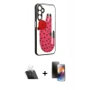 MARSİLYAN™- Galaxy A14 4G Kılıf Odak Klasik Serisi - Siyah 3D Antistatik Mat Seramik Nano Ekran Koruyucu + Kamera Lens Koruma Cam - SF