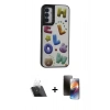 MARSİLYAN™- Galaxy A14 4G Kılıf Odak Klasik Serisi - Siyah 3D Antistatik Mat Seramik Nano Ekran Koruyucu + Kamera Lens Koruma Cam - SF
