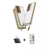MARSİLYAN™- Galaxy A14 4G Kılıf Ufuk Klasik - Siyah 20D Premium Cam Ekran Koruyucu + Kamera Lens Koruma Cam - SF