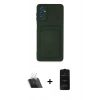 MARSİLYAN™- Galaxy A14 4G Kılıf Vadi Çizgi Prime - Siyah 6D Antistatik Mat Seramik Hayalet Nano Ekran Koruyucu + Kamera Lens Koruma Cam - SF