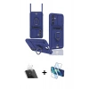 MARSİLYAN™- Galaxy A14 4G Kılıf Vadi Form Prime - Siyah 3D Antistatik Cam Ekran Koruyucu + Kamera Lens Koruma Cam - SF