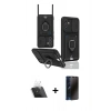 MARSİLYAN™- Galaxy A14 4G Kılıf Vadi Form Prime - Siyah 3D Antistatik Hayalet Cam Ekran Koruyucu + Kamera Lens Koruma Cam - SF