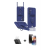 MARSİLYAN™- Galaxy A14 4G Kılıf Vadi Form Prime - Siyah 3D Antistatik Mat Seramik Nano Ekran Koruyucu + Kamera Lens Koruma Cam - SF