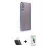 MARSİLYAN™- Galaxy A14 4G Kılıf Vadi Minimal - Şeffaf Pasifik Cam Ekran Koruyucu + Kamera Lens Koruma Cam - SF