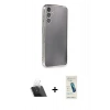 MARSİLYAN™- Galaxy A14 4G Kılıf Vadi Minimal - Şeffaf Pasifik Cam Ekran Koruyucu + Kamera Lens Koruma Cam - SF
