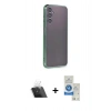 MARSİLYAN™- Galaxy A14 4G Kılıf Vadi Minimal - Şeffaf Royal Nano Ekran Koruyucu + Kamera Lens Koruma Cam - SF