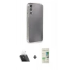 MARSİLYAN™- Galaxy A14 4G Kılıf Vadi Minimal - Siyah 20D Premium Cam Ekran Koruyucu + Kamera Lens Koruma Cam - SF