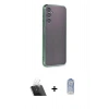 MARSİLYAN™- Galaxy A14 4G Kılıf Vadi Minimal - Siyah Joko Magic 5D Cam + Kamera Lens Koruma Cam - SF