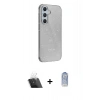 MARSİLYAN™- Galaxy A14 4G Kılıf Yankı Doku Prime - Siyah Joko Magic 5D Cam + Kamera Lens Koruma Cam - SF