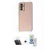 MARSİLYAN™- Galaxy A14 4G Kılıf Yankı Serisi - Şeffaf Royal Nano Ekran Koruyucu + Kamera Lens Koruma Cam - SF