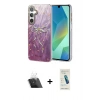 MARSİLYAN™- Galaxy A14 4G Kılıf Zirve Modern Prime - Şeffaf Pasifik Cam Ekran Koruyucu + Kamera Lens Koruma Cam - SF