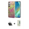 MARSİLYAN™- Galaxy A14 4G Kılıf Zirve Modern Prime - Siyah 20D Premium Cam Ekran Koruyucu + Kamera Lens Koruma Cam - SF
