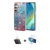 MARSİLYAN™- Galaxy A14 4G Kılıf Zirve Modern Prime - Siyah 3D Antistatik Cam Ekran Koruyucu + Kamera Lens Koruma Cam - SF