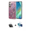 MARSİLYAN™- Galaxy A14 4G Kılıf Zirve Modern Prime - Siyah 3D Antistatik Cam Ekran Koruyucu + Kamera Lens Koruma Cam - SF