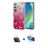MARSİLYAN™- Galaxy A14 4G Kılıf Zirve Modern Prime - Siyah 3D Antistatik Cam Ekran Koruyucu + Kamera Lens Koruma Cam - SF
